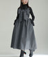 Bow Strap Wool Dress